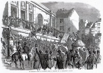 An Election Scene at Kilkenny, ilustrace z 
