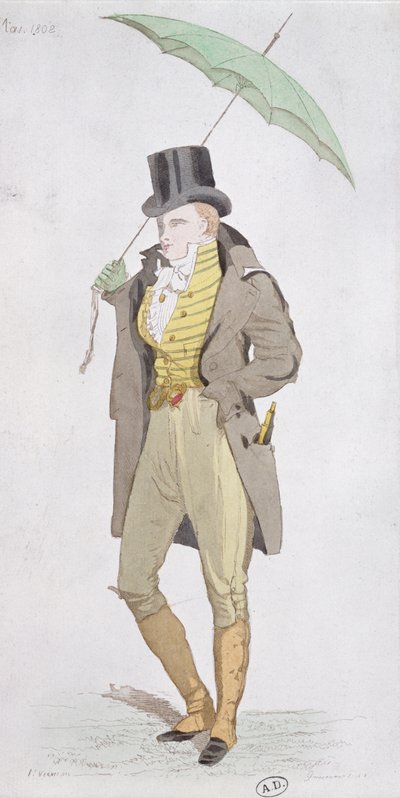 Anglický dandy, kolem roku 1802 od English School