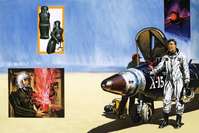 Pilot X-15 dýchá pouštní vzduch od English School