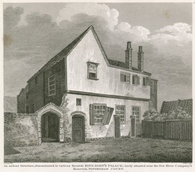 Starobylá stavba označená v různých záznamech King Johns Palace od English School