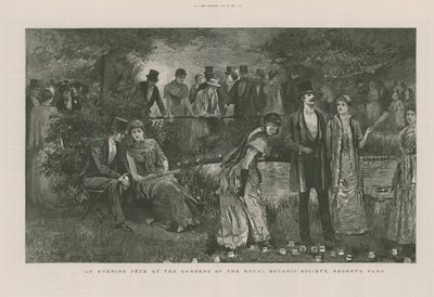 Večerní slavnost v zahradách Královské botanické společnosti od English School
