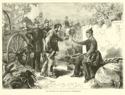 Incident v bitvě u Gravelotte, srpen 1870 od English School