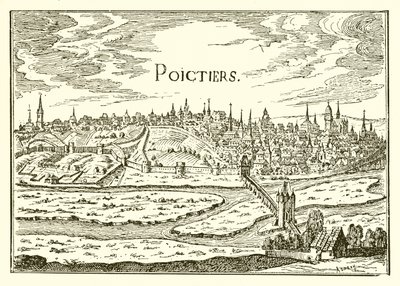Starověký pohled na Poitiers od English School
