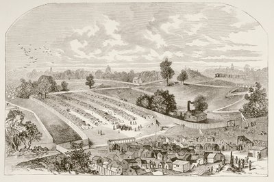 Andersonville věznice (litho) od English School
