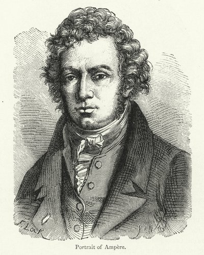 Andre-Marie Ampere, francouzský fyzik a průkopník v oblasti elektromagnetismu od English School