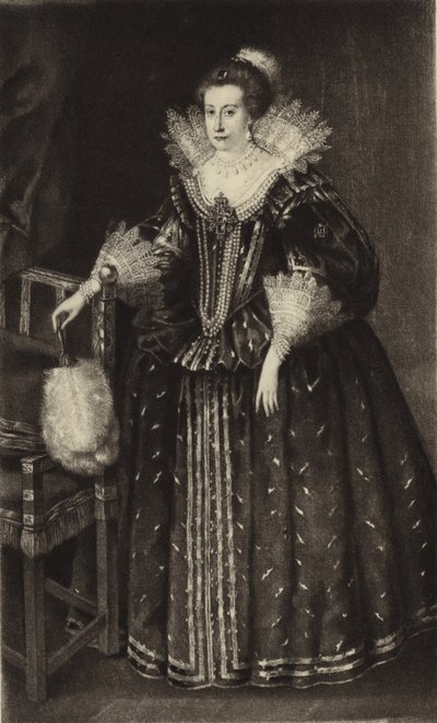 Anna Dánská, královna choť krále Jakuba I od English School