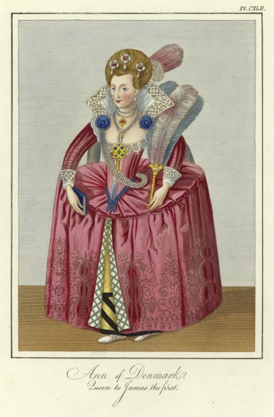 Anna Dánská, královna Jakuba I. Anglického od English School