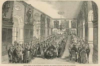 Výroční večeře guvernérů nemocnic Bridewell a Betlém od English School