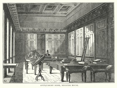Antiquarian Room, Register House (rytina) od English School