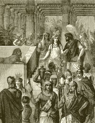 Antonius a Kleopatra v Egyptě od English School