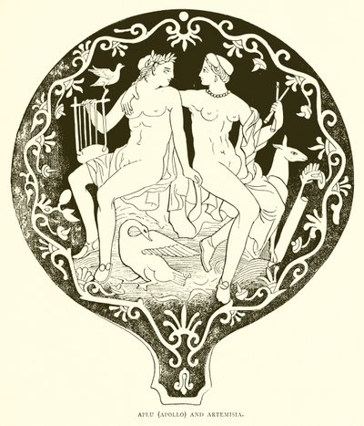 Aplu (Apollo) a Artemisia od English School