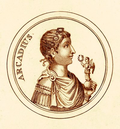 Arcadius, ilustrace z The Universal Historical Dictionary od George Crabba, publikovaná v roce 1825 (digitálně vylepšený obrázek) od English School