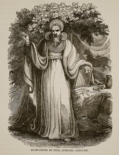 Arch-Druid v plném soudním kostýmu od English School