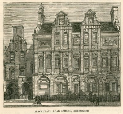 Architektura londýnské školní rady: Blackheath Road School, Greenwich, Londýn od English School