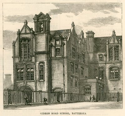 Architektura londýnské školní rady: Gideon Road School, Battersea, Londýn od English School