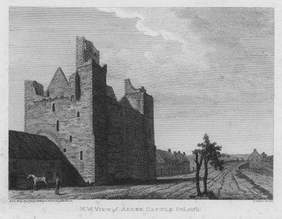 Hrad Ardee, hrabství Louth, Irsko od English School