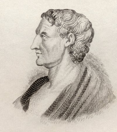 Aristoteles, z „Crabbes Historical Dictionary“, vydaného v roce 1825 od English School