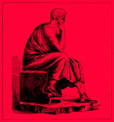 Aristoteles, ilustrace z Ilustrované historie světa, publikované kolem roku 1880 (digitálně vylepšený obrázek) od English School