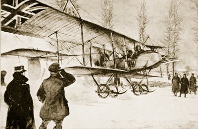 Britský ozbrojený dvouplošník startující z velitelství u Hollebeke, 1914-19 od English School