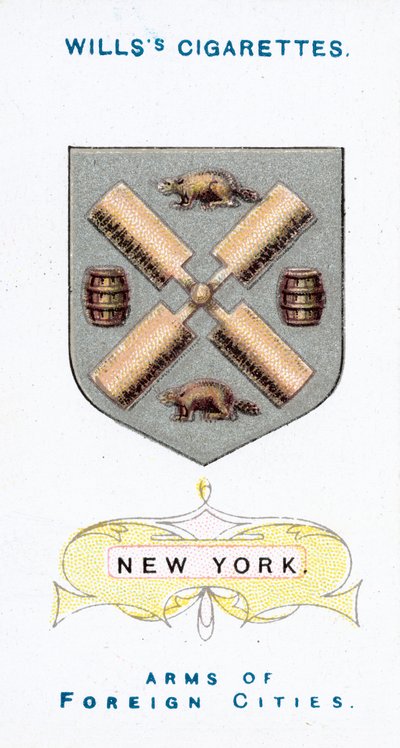 Arms of New York (chromolitho) od English School