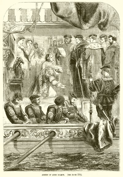 Zatčení Anny Boleynové od English School