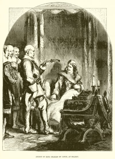 Zatčení krále Charlese Joyce v Holmby od English School