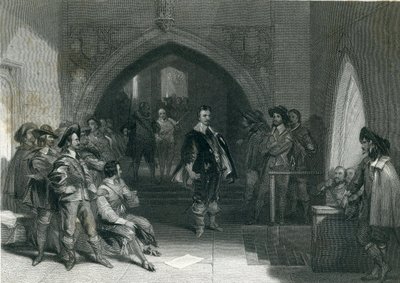 Zatčení Lorda Strafforda, 1640 od English School