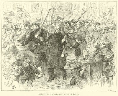 Zatčení napoleonistických špionů v Paříži, říjen 1870 od English School