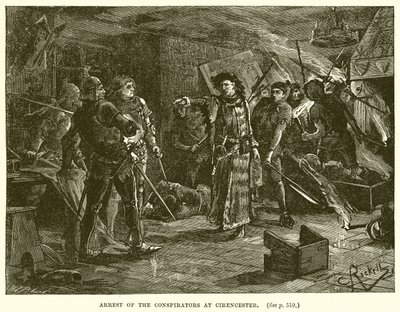 Zatčení spiklenců v Cirencesteru od English School