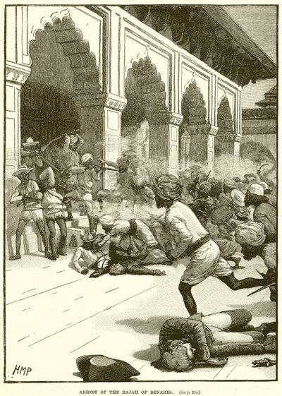 Zatčení rádža z Benares od English School