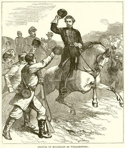 Příjezd McClellan do Williamsburgu od English School