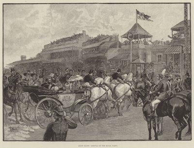 Ascot Races, Příjezd Royal Party (rytina) od English School