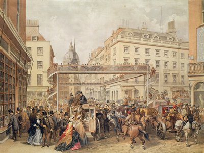 At the Bottom of Ludgate Hill, Londýn, vydali a vytiskli Kell Brothers, asi v 60. letech 19. století. od English School