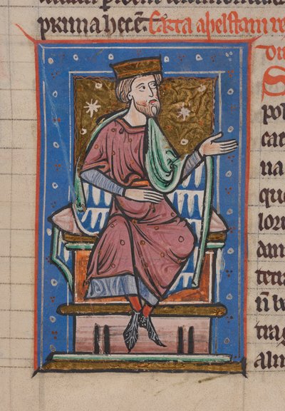 Athelstan, z "The Cartulary And Customs Of Abingdon Abbey", f.18r od English School