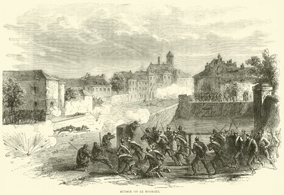 Útok na Le Bourget, říjen 1870 od English School