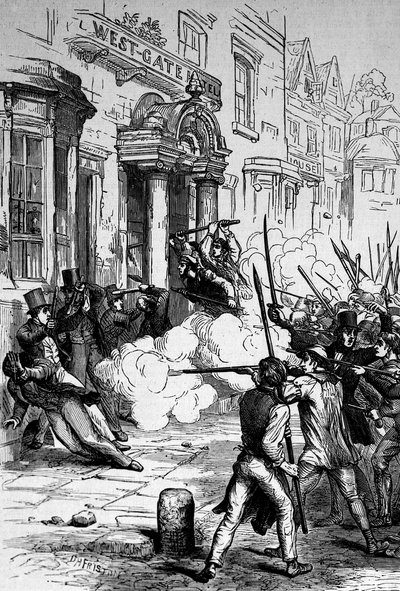 Útok na hotel Westgate, Newport dne 4. listopadu 1839 od English School