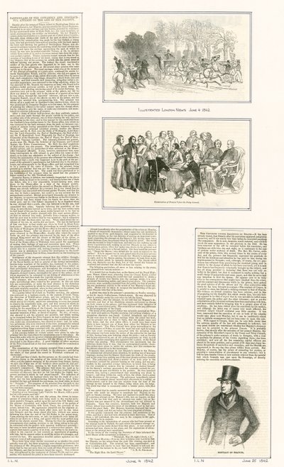 Pokus o život královny Viktorie, 1842 od English School