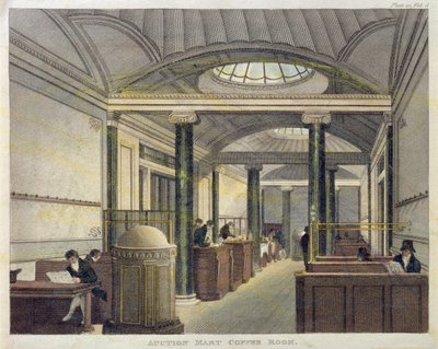 Auction Mart Coffee Room (barevné rytí) od English School