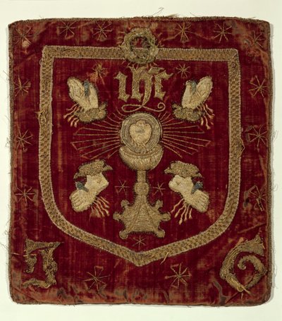 Odznak pěti ran Kristových (vyšívaný textil) od English School