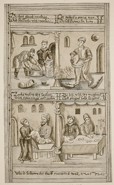 Bakers of York, 1595-1596 (sépiová fotografie) od English School