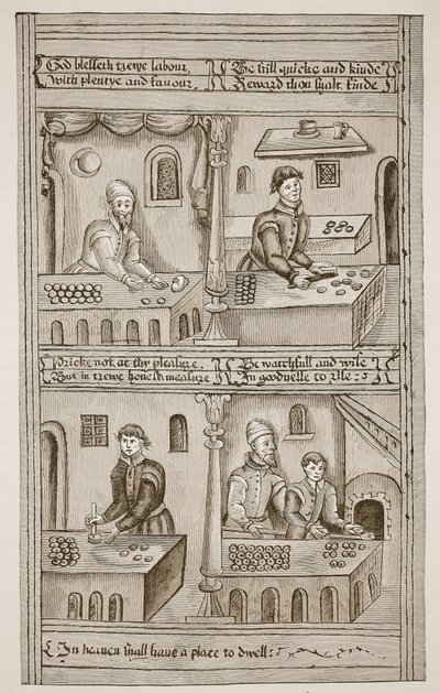 Bakers of York, 1595-1596 (sépiová fotografie) od English School