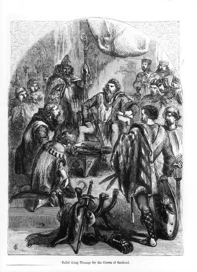 Baliol (1249-1315) Vzdává hold Skotské koruně od English School