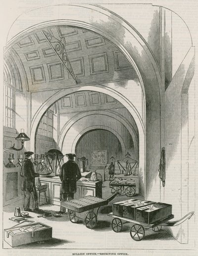 Bank of England, Bullion Office a Gold Weighing Room od English School