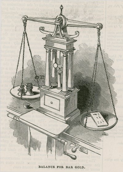 Bank of England, Bullion Office a Gold Weighing Room od English School