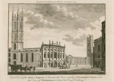 Bank of England, East Wing přidal Sir Robert Taylor, 1765 od English School