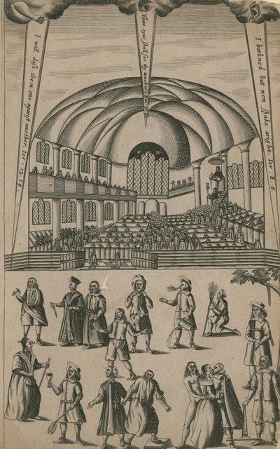 Setkání baptistů v kostele a blafování slepců od English School