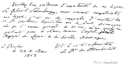 baron Humboldt od English School