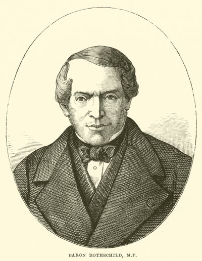 Baron Rothschild, MP (rytina) od English School