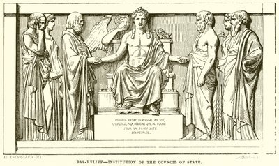 Bas-Relief--Instituce Státní rady od English School