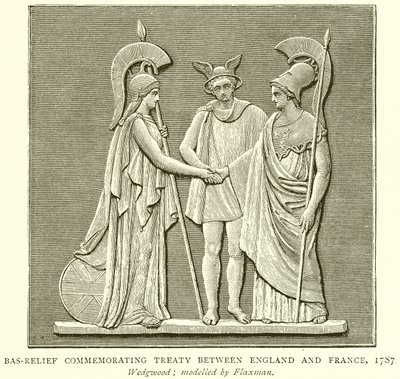 Basreliéfská smlouva mezi Anglií a Francií, 1787 od English School